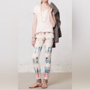 Mother tie dye The Looker Scaramouche skinny jeans